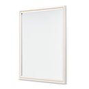 AICO Furniture Palm Gate Wall Mirror in Cloud White image