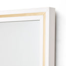 AICO Furniture Palm Gate Wall Mirror in Cloud White - Furniture Now (CA)