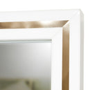 AICO Furniture Palm Gate Wall Mirror in Cloud White - Furniture Now (CA)