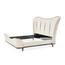 AICO Furniture Tuxedo Queen Upholstered Bed in Piano Keyboard - Furniture Now (CA)