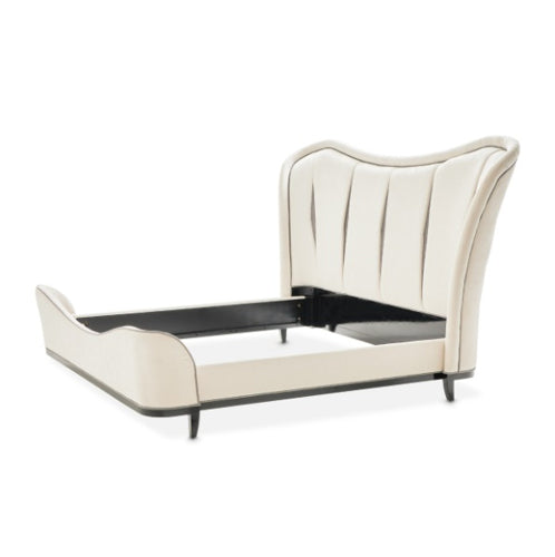 AICO Furniture Tuxedo Queen Upholstered Bed in Piano Keyboard - Furniture Now (CA)