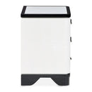 AICO Furniture Tuxedo Nightstand in Piano Keyboard - Furniture Now (CA)