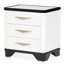AICO Furniture Tuxedo Nightstand in Piano Keyboard image