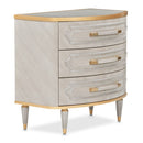 AICO Furniture St.Charles 3 Drawer Nightstand in Dove Gray - Furniture Now (CA)