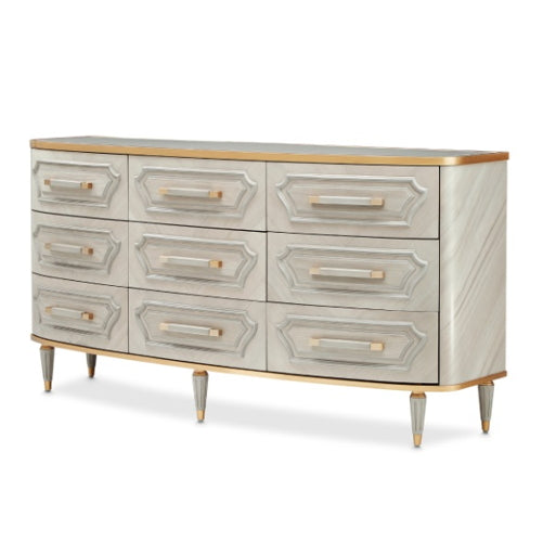 AICO Furniture St.Charles Dresser in Dove Gray image