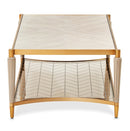 AICO Furniture St.Charles Rectangular Cocktail Table in Dove Gray - Furniture Now (CA)