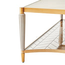 AICO Furniture St.Charles Rectangular Cocktail Table in Dove Gray - Furniture Now (CA)