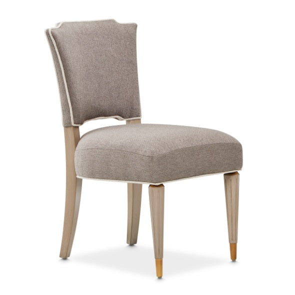 AICO Furniture St.Charles Vanity Chair in Dove Gray - Furniture Now (CA)