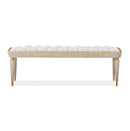 AICO Furniture St.Charles Accent Bench in Dove Gray - Furniture Now (CA)