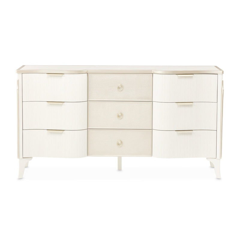 AICO Furniture La Marisia Dresser in Creamy Pearl - Furniture Now (CA)
