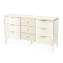 AICO Furniture La Marisia Dresser in Creamy Pearl - Furniture Now (CA)