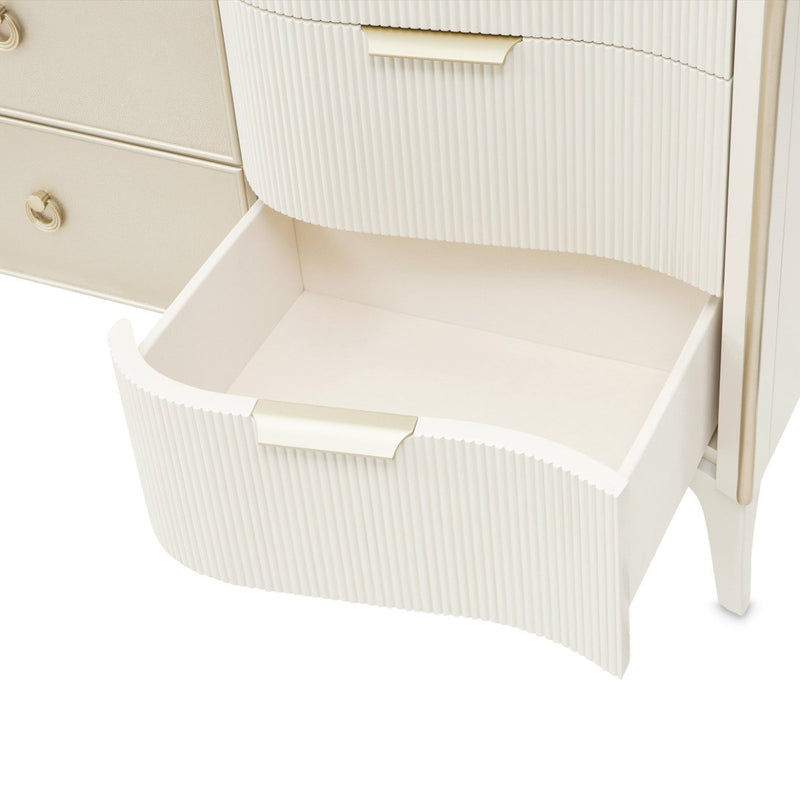 AICO Furniture La Marisia Dresser in Creamy Pearl - Furniture Now (CA)