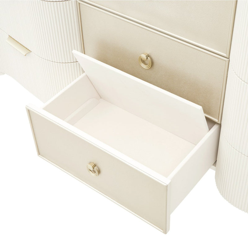 AICO Furniture La Marisia Dresser in Creamy Pearl - Furniture Now (CA)