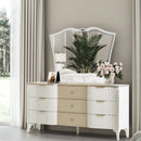AICO Furniture La Marisia Dresser in Creamy Pearl - Furniture Now (CA)
