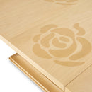 AICO Furniture Camellia Field Rectangular Pedestal Dining Table in Caramel - Furniture Now (CA)