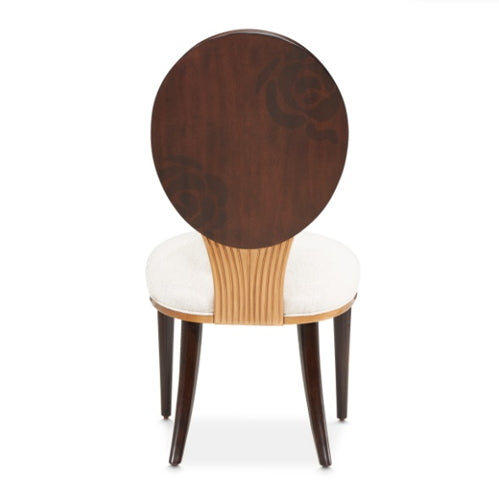 AICO Furniture Camellia Field Side Chair (Set of 2) in Warm Pecan - Furniture Now (CA)