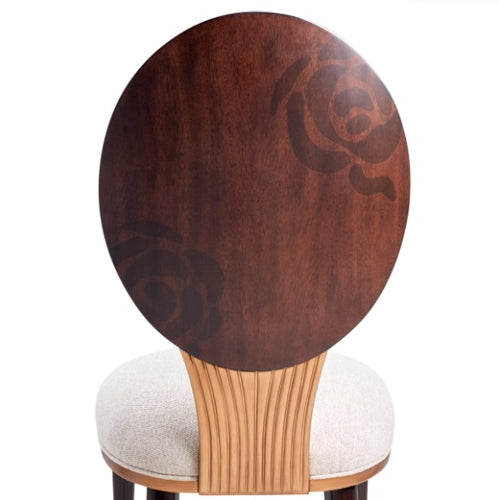 AICO Furniture Camellia Field Side Chair (Set of 2) in Warm Pecan - Furniture Now (CA)