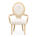 AICO Furniture Camellia Field Arm Chair (Set of 2) in Caramel - Furniture Now (CA)