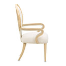 AICO Furniture Camellia Field Arm Chair (Set of 2) in Caramel - Furniture Now (CA)