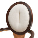 AICO Furniture Camellia Field Arm Chair (Set of 2) in Warm Pecan - Furniture Now (CA)