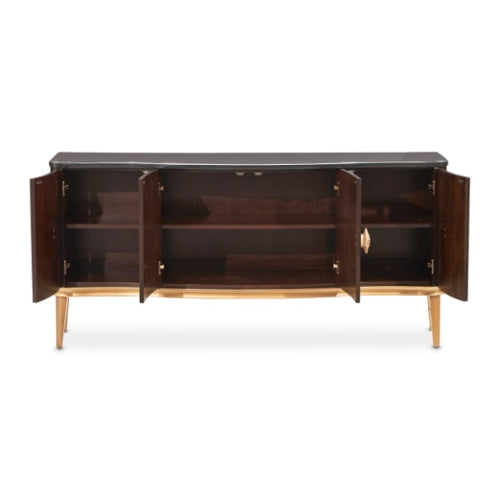 AICO Furniture Camellia Field Sideboard in Warm Pecan - Furniture Now (CA)