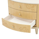 AICO Furniture Camellia Field Nightstand in Caramel - Furniture Now (CA)