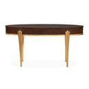 AICO Furniture Camellia Field Vanity Desk in Warm Pecan - Furniture Now (CA)