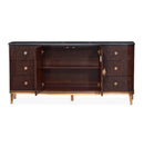 AICO Furniture Camellia Field Dresser in Warm Pecan - Furniture Now (CA)