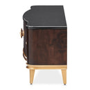 AICO Furniture Camellia Field Media Cabinet in Warm Pecan - Furniture Now (CA)