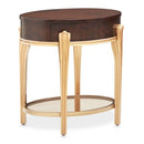 AICO Furniture Camellia Field End Table in Warm Pecan - Furniture Now (CA)