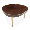 AICO Furniture Camellia Field Cocktail Table in Warm Pecan - Furniture Now (CA)
