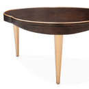 AICO Furniture Camellia Field Cocktail Table in Warm Pecan - Furniture Now (CA)