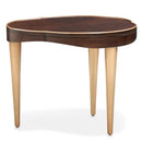 AICO Furniture Camellia Field End Table in Warm Pecan - Furniture Now (CA)
