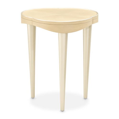 AICO Furniture Camellia Field Chairside Table in Caramel - Furniture Now (CA)