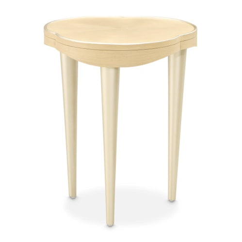 AICO Furniture Camellia Field Chairside Table in Caramel - Furniture Now (CA)