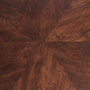 AICO Furniture Camellia Field Chairside Table in Warm Pecan - Furniture Now (CA)