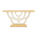 AICO Furniture Camellia Field Console Table in Caramel - Furniture Now (CA)