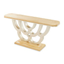 AICO Furniture Camellia Field Console Table in Caramel - Furniture Now (CA)