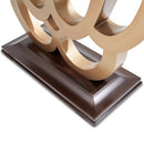 AICO Furniture Camellia Field Console Table in Warm Pecan - Furniture Now (CA)