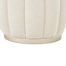 AICO Furniture Camellia Field Round Bench in Caramel - Furniture Now (CA)