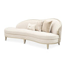AICO Furniture Camellia Field Asymmetrical Sofa in Caramel - Furniture Now (CA)