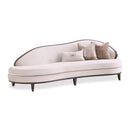 AICO Furniture Camellia Field Asymmetrical Sofa in Warm Pecan - Furniture Now (CA)