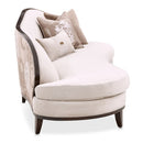 AICO Furniture Camellia Field Asymmetrical Sofa in Warm Pecan - Furniture Now (CA)