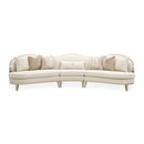 AICO Furniture Camellia Field RAF Loveseat Linen in Caramel - Furniture Now (CA)