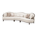 AICO Furniture Camellia Field LAF Loveseat Linen in Warm Pecan - Furniture Now (CA)