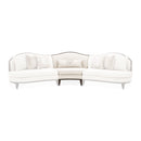 AICO Furniture Camellia Field Armless Chair Linen in Warm Pecan image