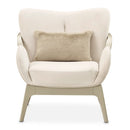 AICO Furniture Camellia Field Accent Chair Ivory in Caramel - Furniture Now (CA)