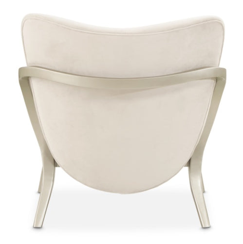 AICO Furniture Camellia Field Accent Chair Ivory in Caramel - Furniture Now (CA)