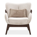 AICO Furniture Camellia Field Accent Chair Porchini in Warm Pecan - Furniture Now (CA)
