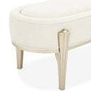 AICO Furniture Camellia Field Bench in Caramel - Furniture Now (CA)